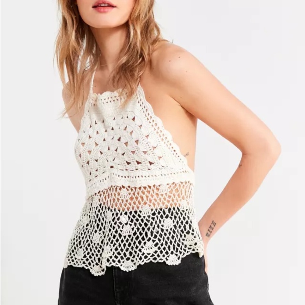 Urban Outfitters Crochet Halter Top NWT